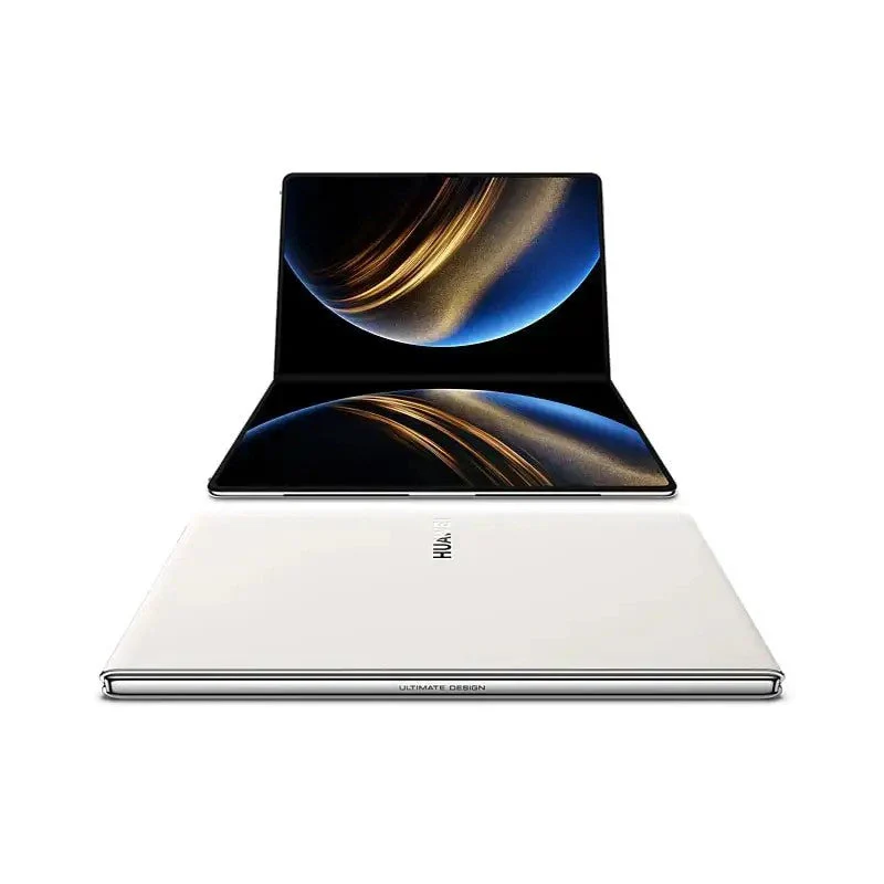 Preklopni laptop sa fleksibilnim OLED ekranom u otvorenom i zatvorenom položaju